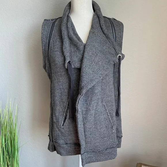 NWT Neon Buddha Idyllic Zip Moto Vest medium - Picture 3 of 9